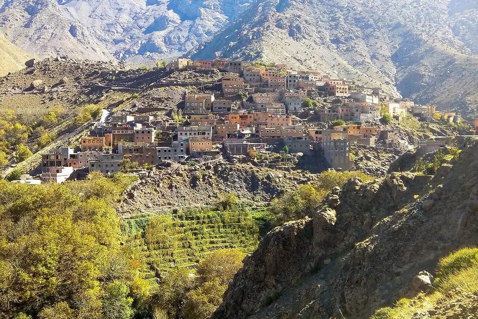 Imlil village in the High Atlas mountains
