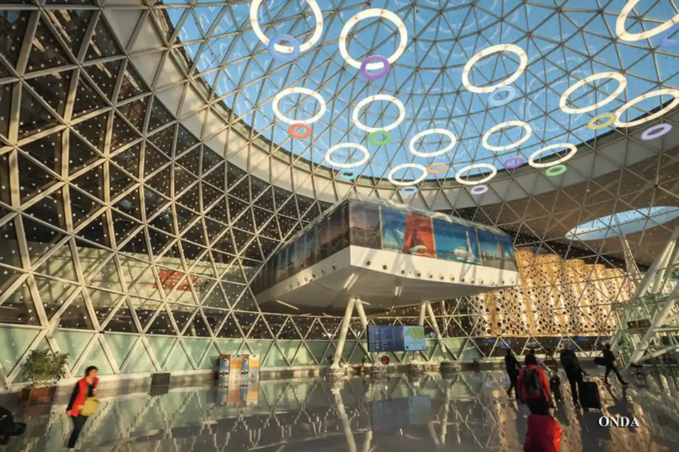 Arrivals hall of Marrakech Menara airport